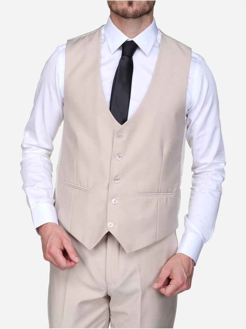 Traje de tres piezas - Leader Mode Crema - Kiabi