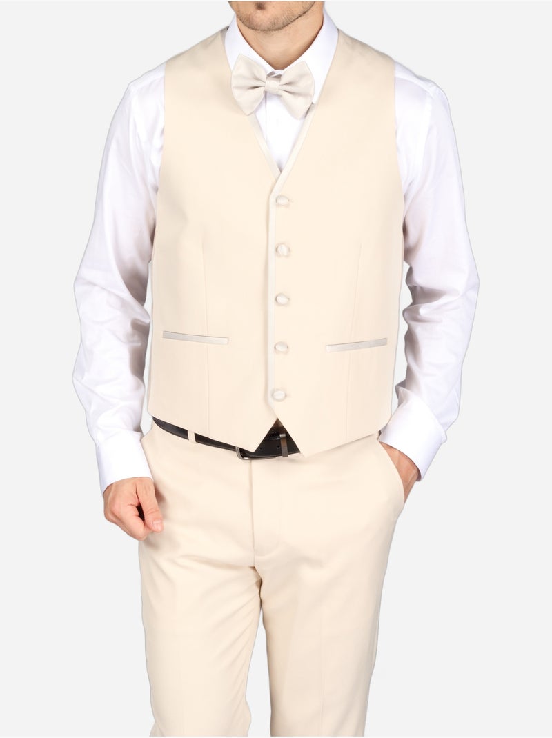 Traje de tres piezas - Leader Mode Crema - Kiabi