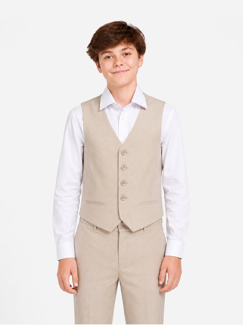 Traje de tres piezas Beige - Kiabi