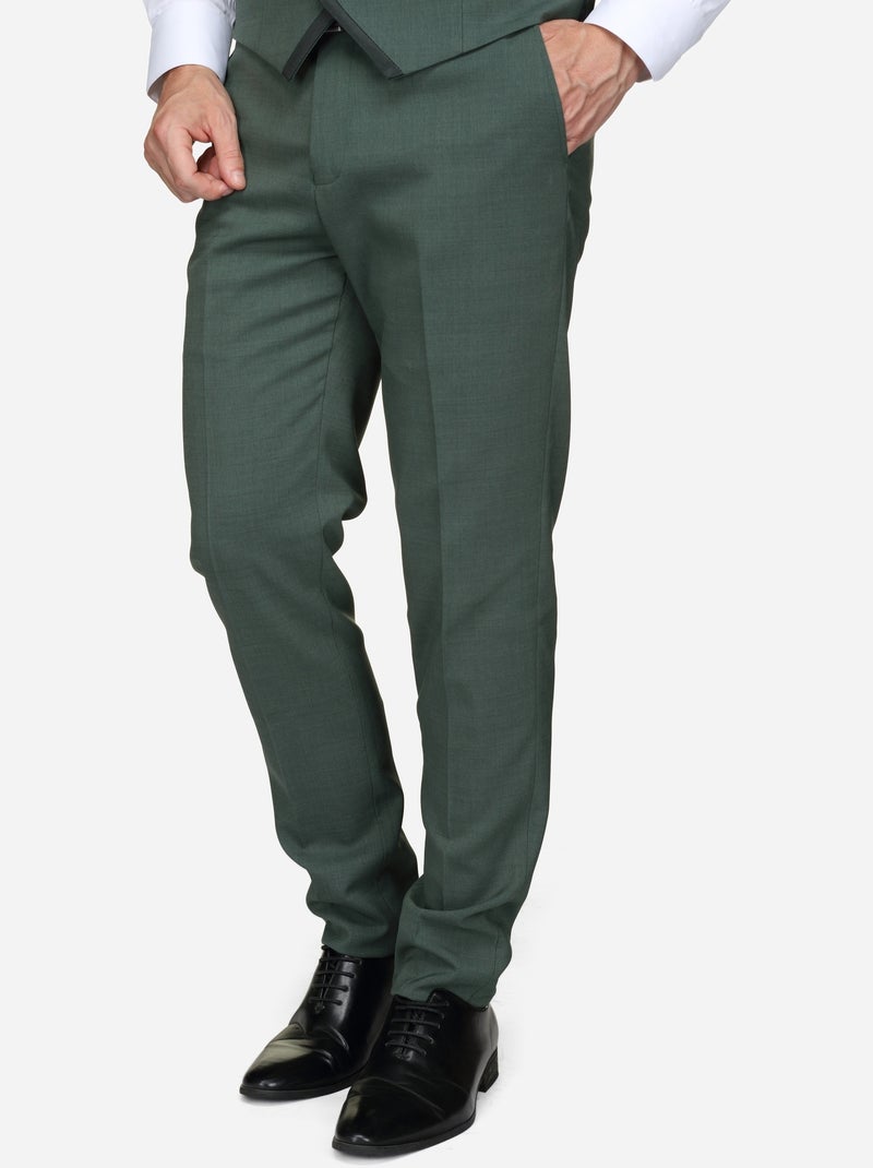 Traje de tres piezas con cuello chal - Torrente Turquesa - Kiabi