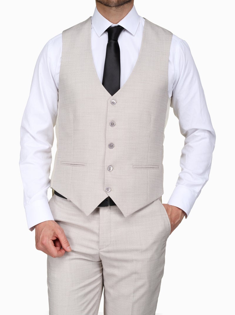 Traje de tres piezas de hilo a hilo - Leader Mode Crudo - Kiabi
