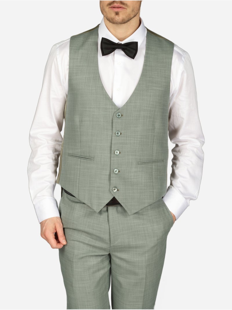 Traje de tres piezas «Fil a Fil Ville» - Leader Mode Verde - Kiabi