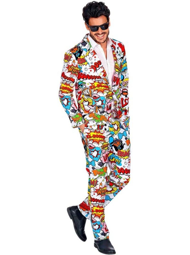 Traje Divertido de los años 60 Arte Pop Multicolor - Kiabi