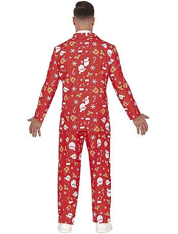 Traje Divertido de Papá Noel con corbata