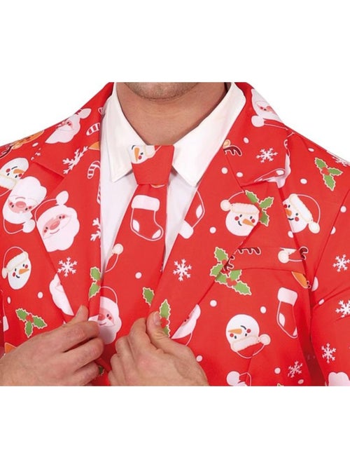 Traje Divertido de Papá Noel con corbata - Kiabi