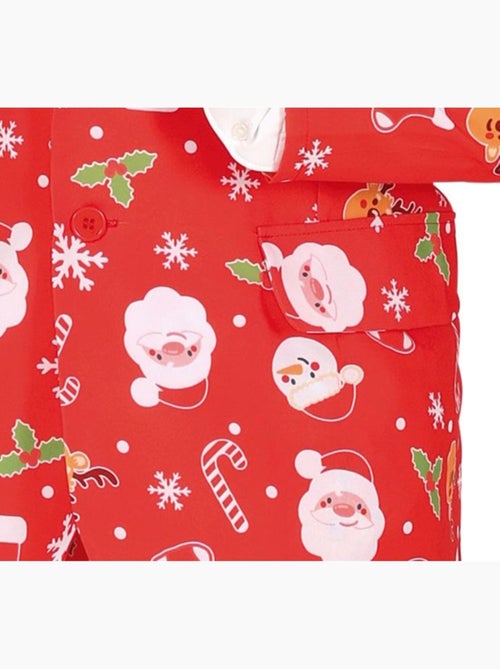 Traje Divertido de Papá Noel con corbata - Kiabi