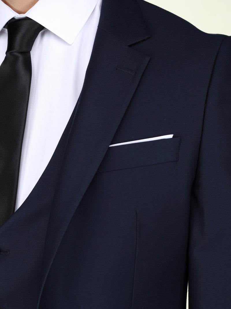 Traje liso de tres piezas - Leader Mode Azul - Kiabi