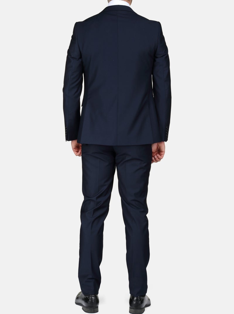 Traje liso de tres piezas - Leader Mode Azul - Kiabi