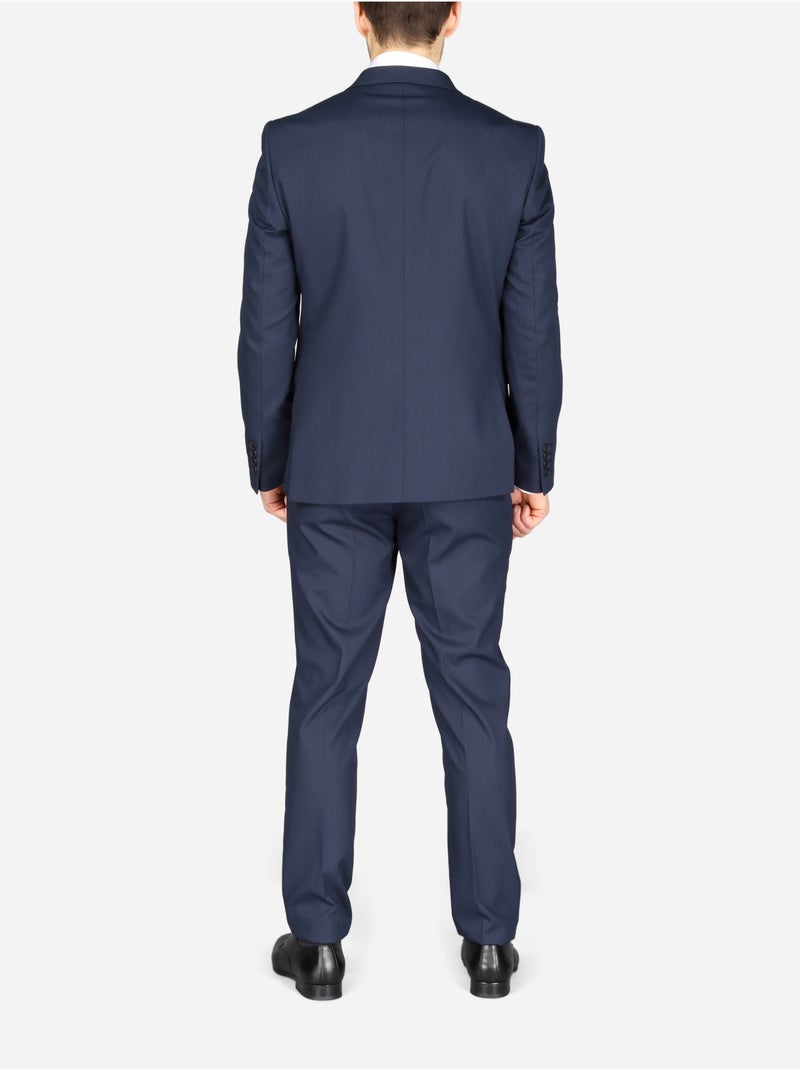 Traje londinense cruzado de dos piezas - Leader Mode Azul oscuro - Kiabi
