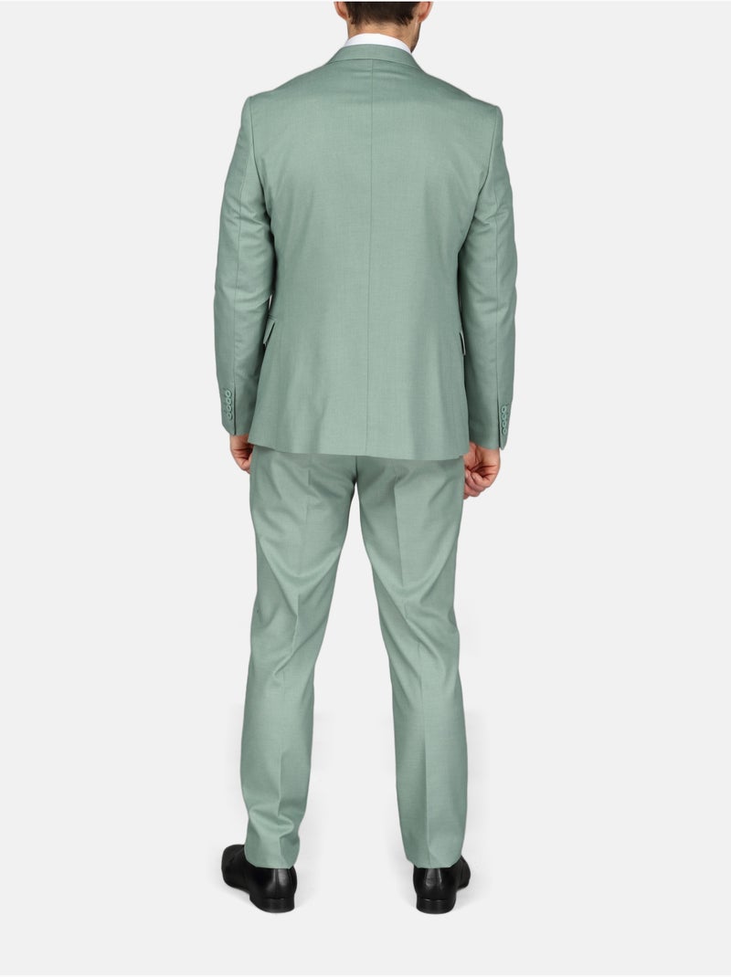 Traje Oxford de dos piezas para la ciudad - Bill Tornade Verde - Kiabi