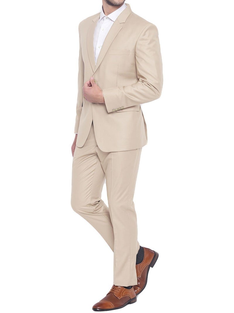 Traje recto de 2 botones Kebello Beige - Kiabi