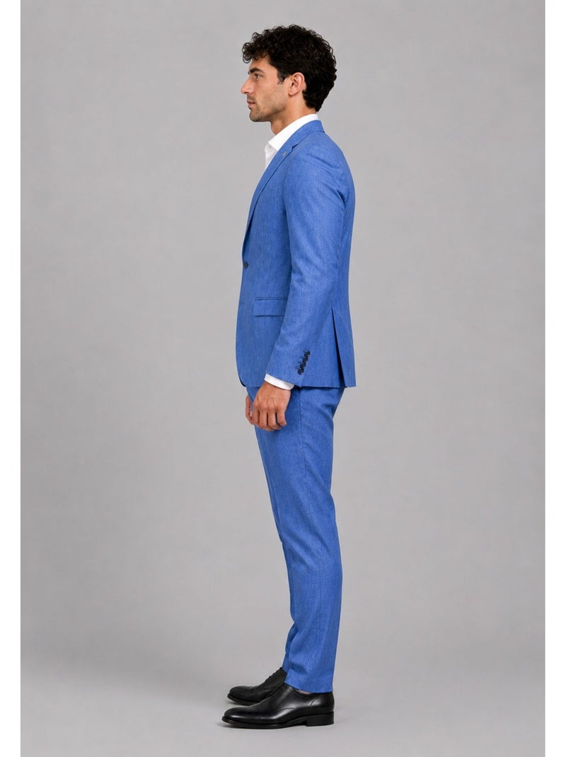 Traje slim fit de 2 botones Kebello Azul - Kiabi