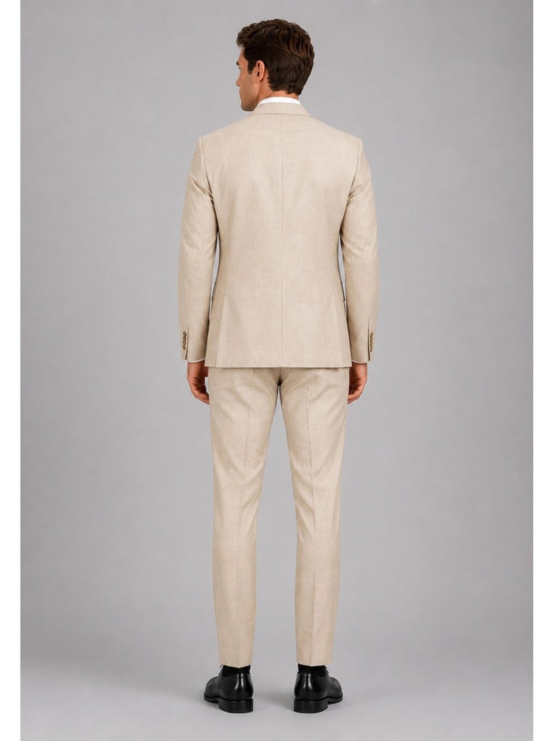 Traje slim fit de 2 botones Kebello Beige - Kiabi