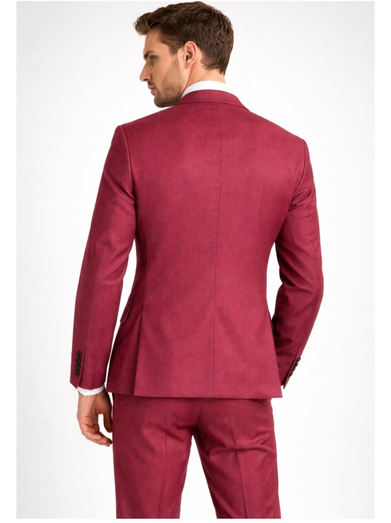 Traje slim fit de 2 botones Kebello Burdeos - Kiabi