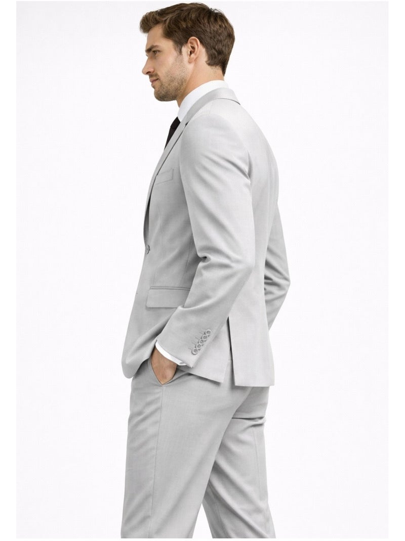 Traje slim fit de 2 botones Kebello Gris - Kiabi