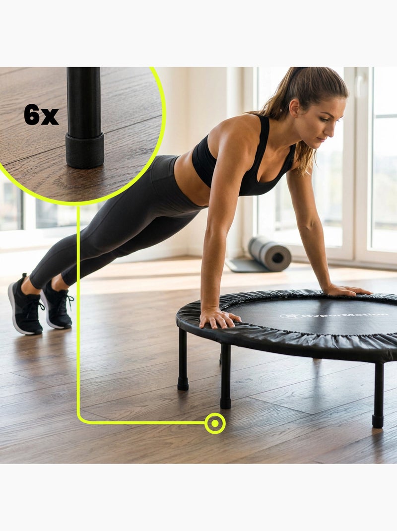 Trampolín fitness para casa HyperMotion 91 cm con 24 muelles Negro - Kiabi