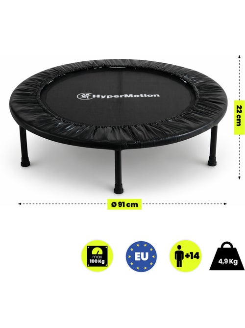 Trampolín fitness para casa HyperMotion 91 cm con 24 muelles - Kiabi Trampolín fitness para casa HyperMotion 91 cm con 24 muelles - Kiabi