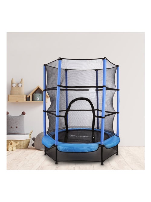 Trampolín infantil 140 cm con red de seguridad HyperMotion jardín casa niños 3-6 años estable - Kiabi
