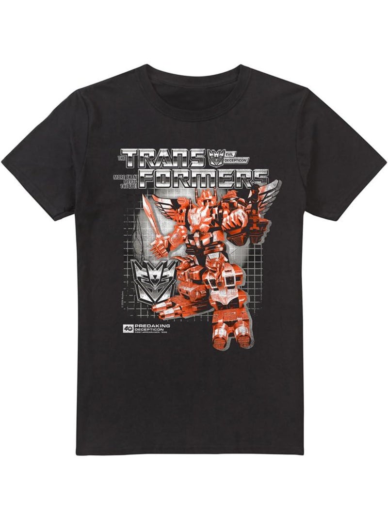 Transformers - Camiseta de Predaking Caja 40 para Hombre Negro - Kiabi