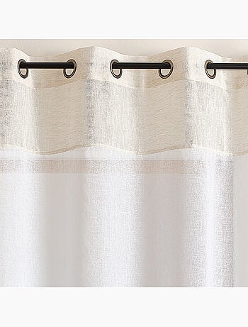 Transparente claro bicolor con ojales