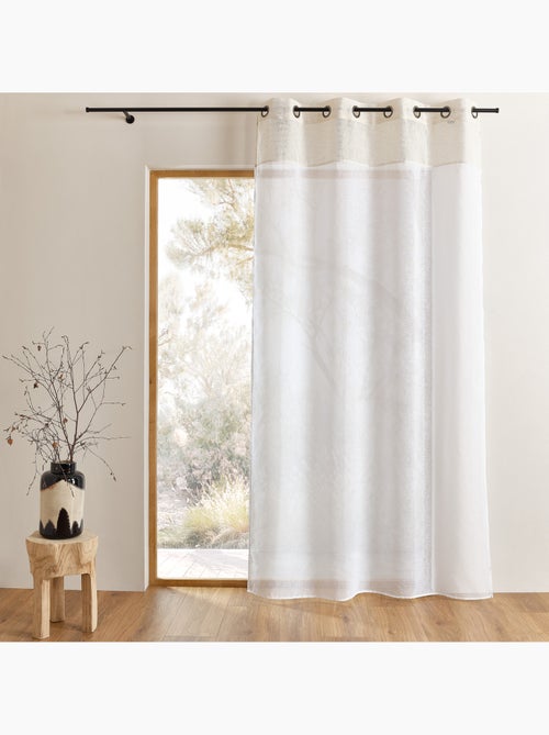 Transparente claro bicolor con ojales - Kiabi Transparente claro bicolor con ojales - Kiabi