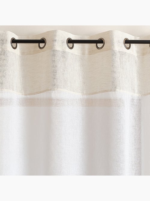 Transparente claro bicolor con ojales - Kiabi Transparente claro bicolor con ojales - Kiabi