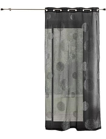 Transparente con círculos bordados tono sobre tono