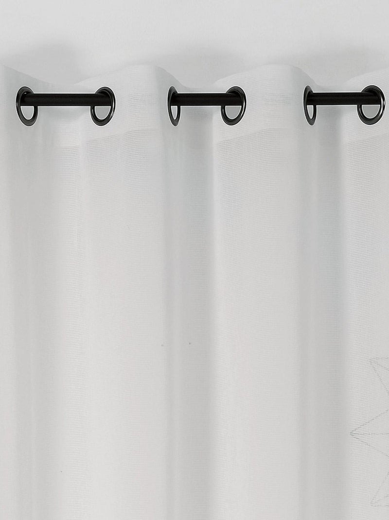 Transparente con efecto de rayas Blanco - Kiabi
