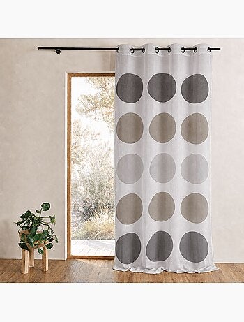 Transparente con gran estampado de lunares