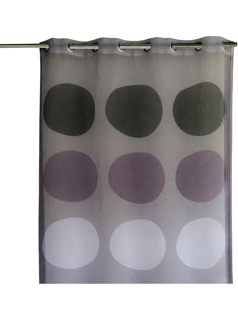 Transparente con gran estampado de lunares Gris antracita - Kiabi