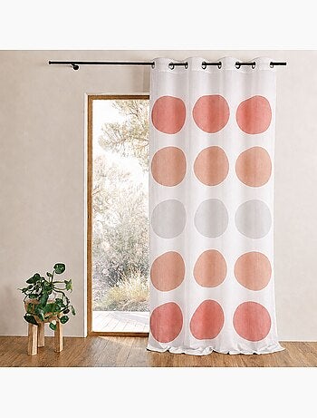 Transparente con gran estampado de lunares