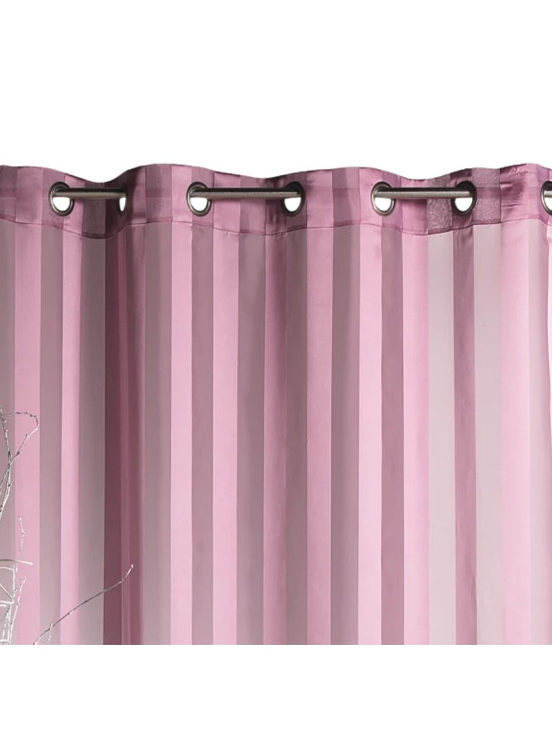Transparente con rayas tejidas Rosa viejo - Kiabi