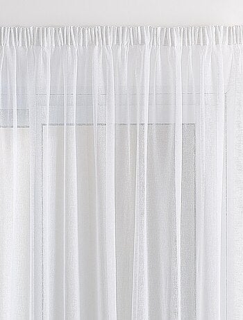 Transparente efecto lino con trenza fruncida