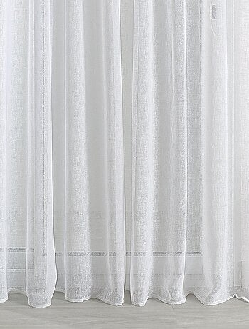 Transparente efecto lino con trenza fruncida