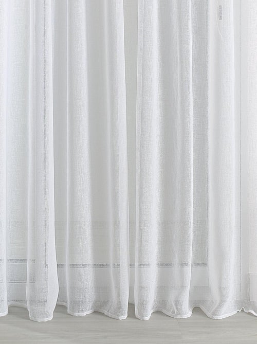 Transparente efecto lino con trenza fruncida - Kiabi