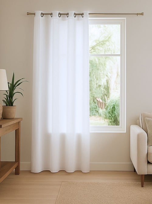 Transparente ligero con aspecto de lino - Kiabi Transparente ligero con aspecto de lino - Kiabi