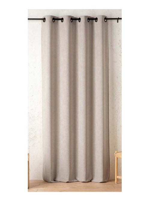 Transparente semiopaco efecto lino - Kiabi