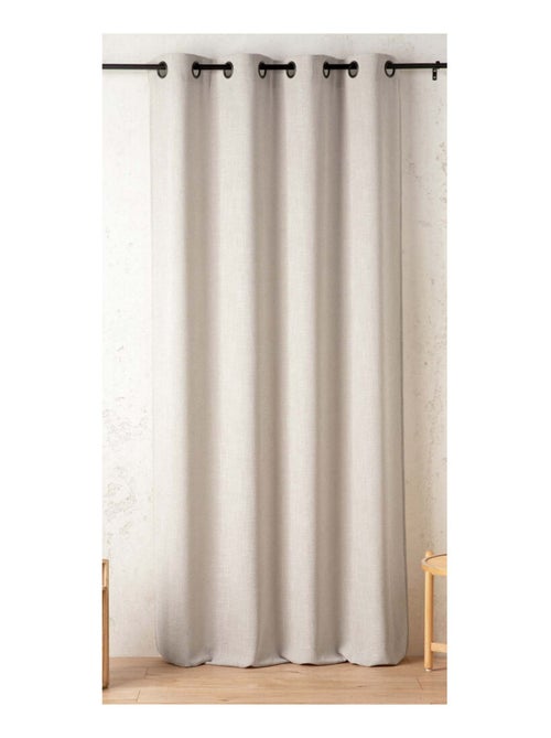 Transparente semiopaco efecto lino - Kiabi