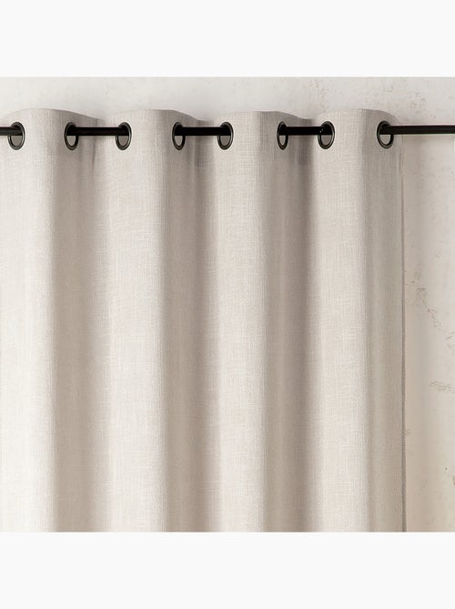 Transparente semiopaco efecto lino - Kiabi