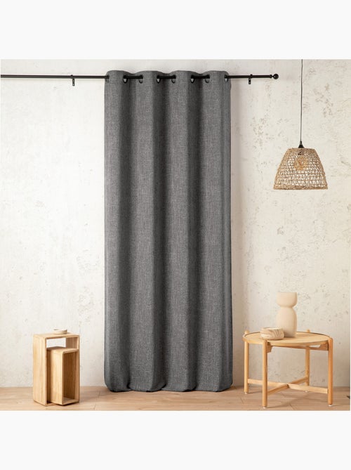 Transparente semiopaco efecto lino - Kiabi