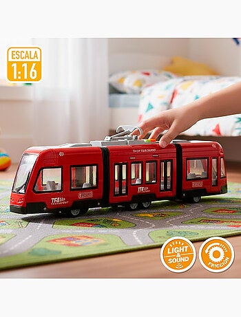 Tranvía urbano de juguete con luz y sonido 1:16 speed & go