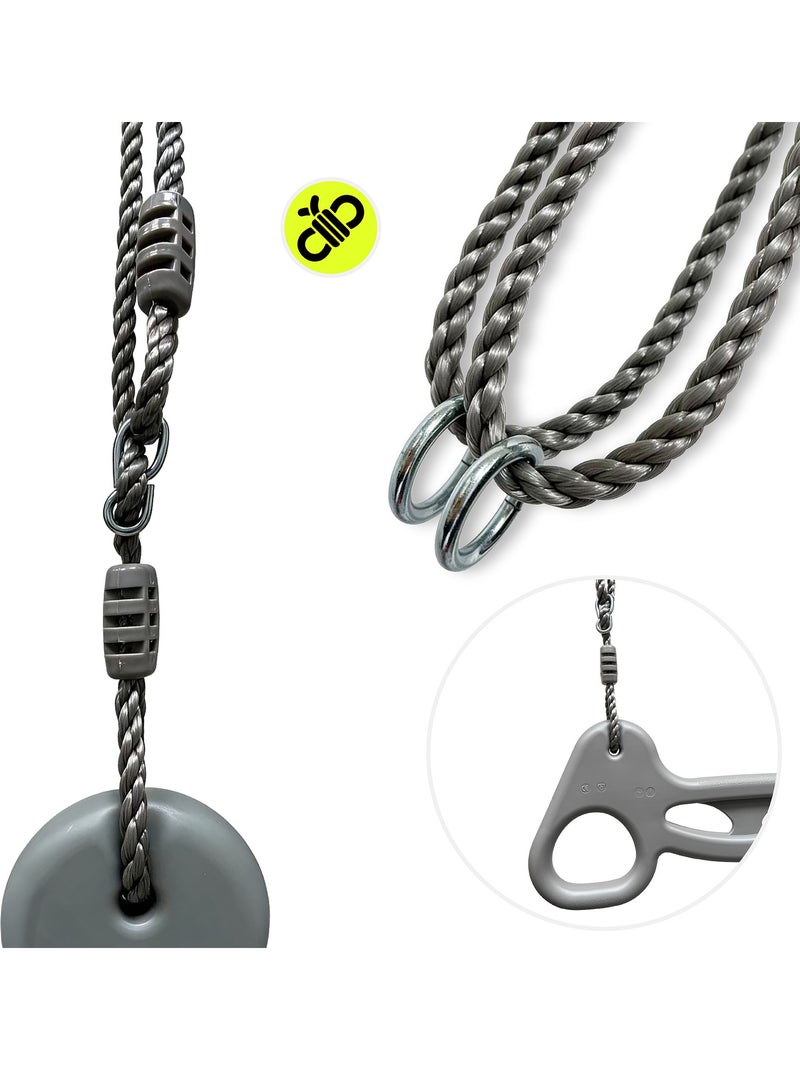Trapecio de gimnasia HyperMotion con cuerdas ajustables infantil Gris - Kiabi