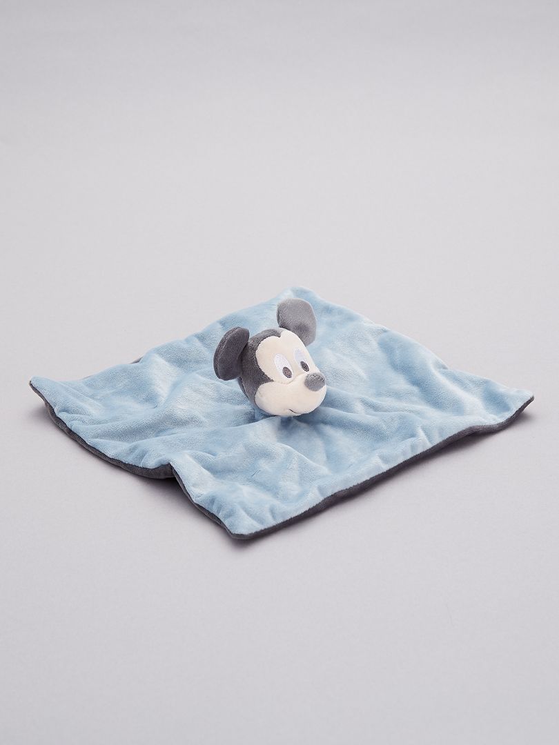 Trapito de terciopelo 'Mickey Mouse' azul gris pala - Kiabi