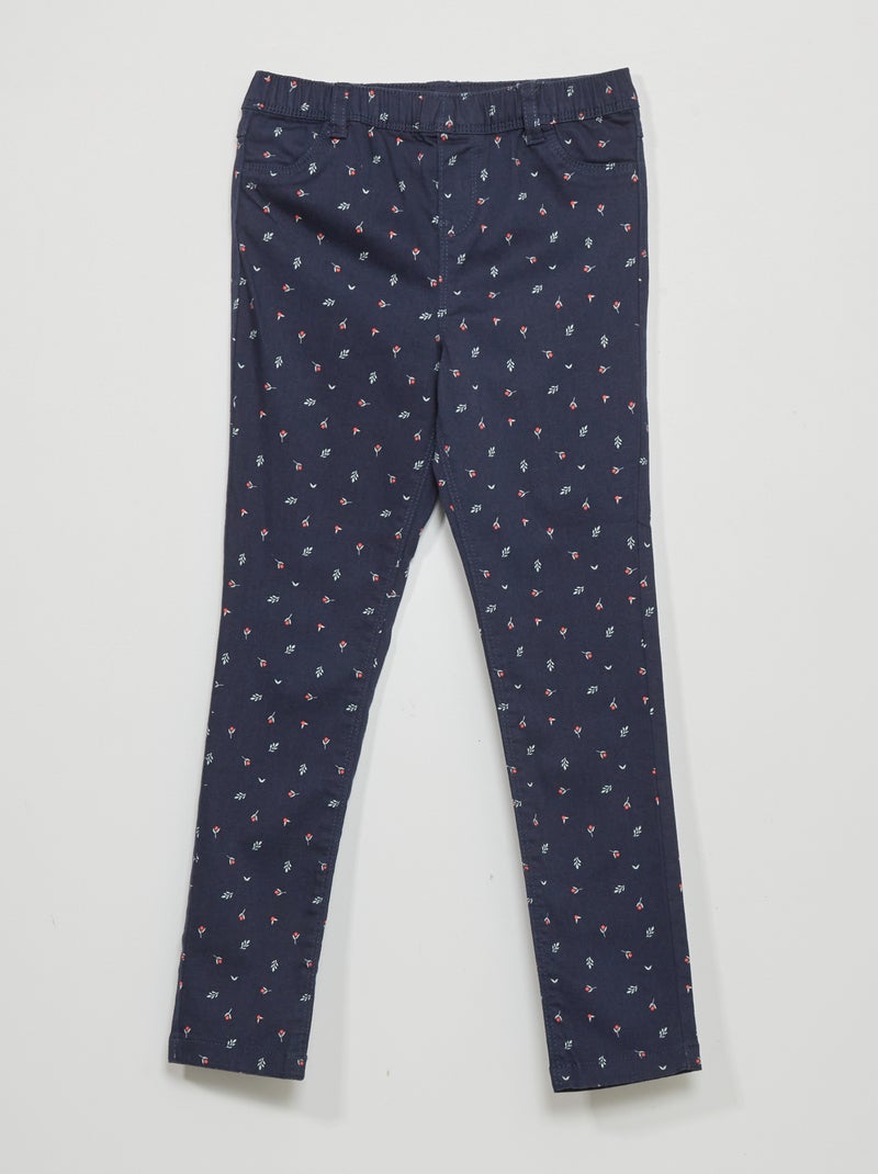 Tregging con estampado de fantasía AZUL - Kiabi