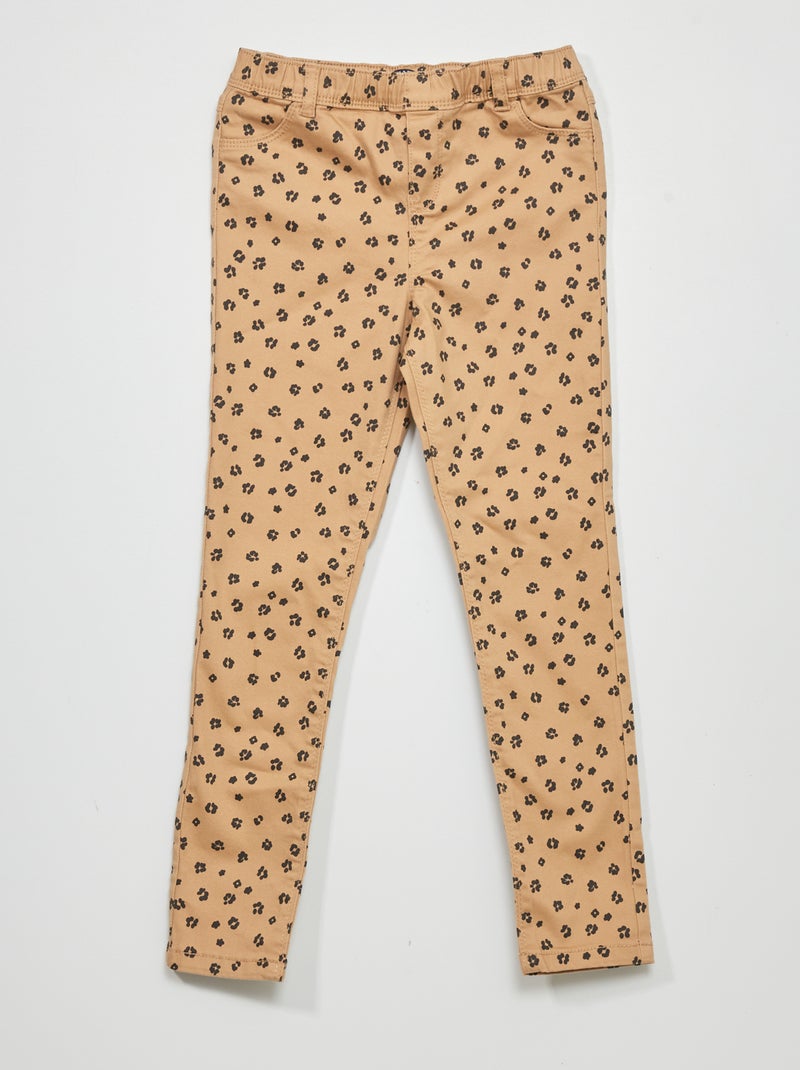 Tregging con estampado de fantasía BEIGE - Kiabi