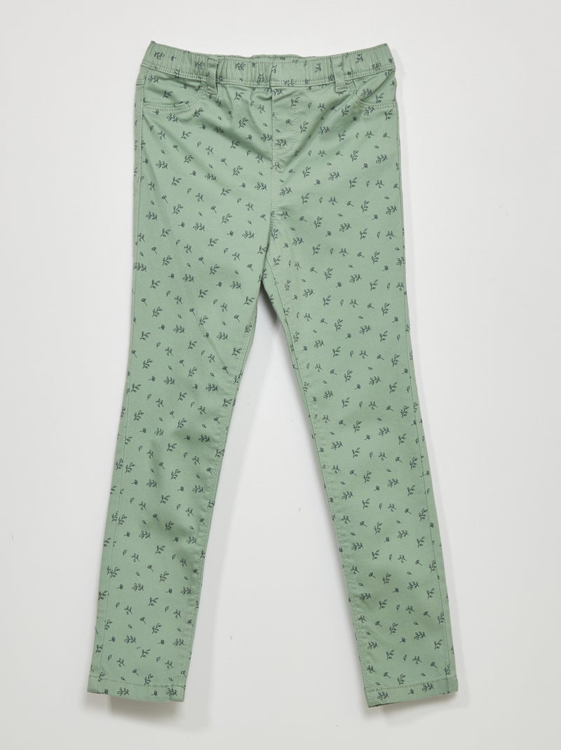 Tregging con estampado de fantasía VERDE - Kiabi