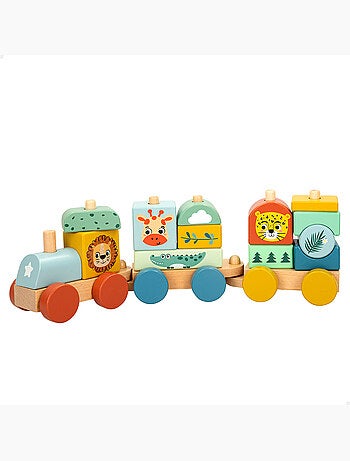 Tren de madera animales woomax
