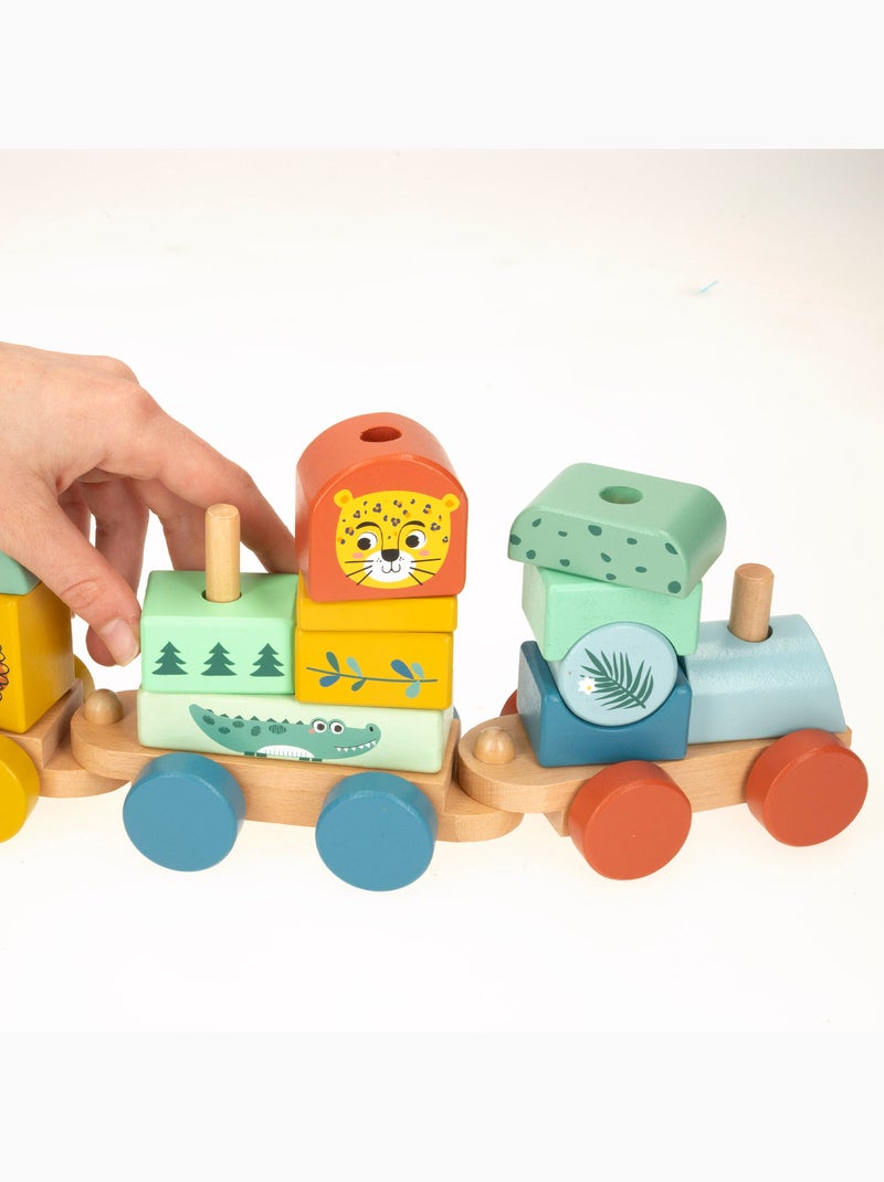 Tren de madera animales woomax Multicolor - Kiabi