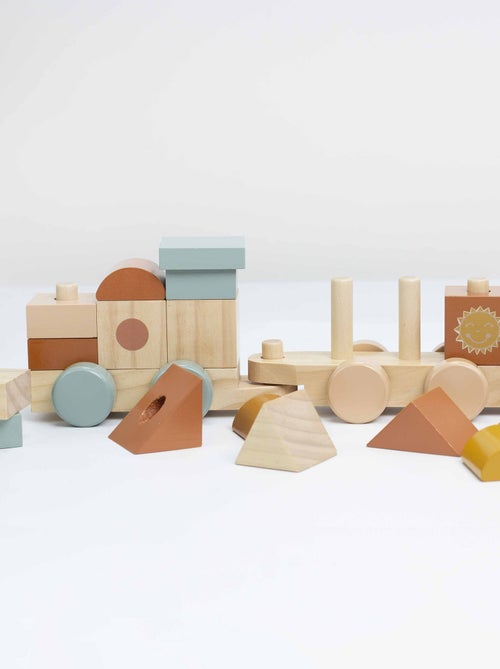 Tren de madera para bebé - Kiabi