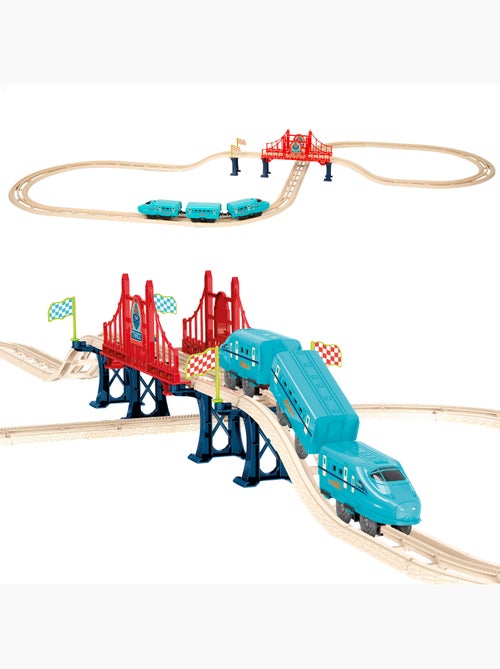 Tren eléctrico de juguete 43 piezas con sonido speed & go - Kiabi